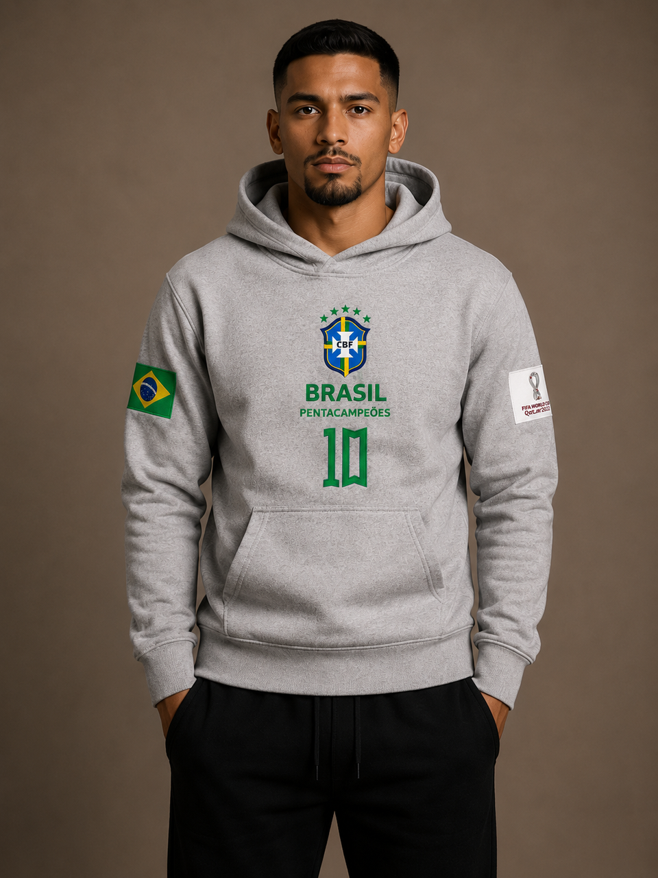 Moletom Canguru Neymar 10 Streetwear Masculino