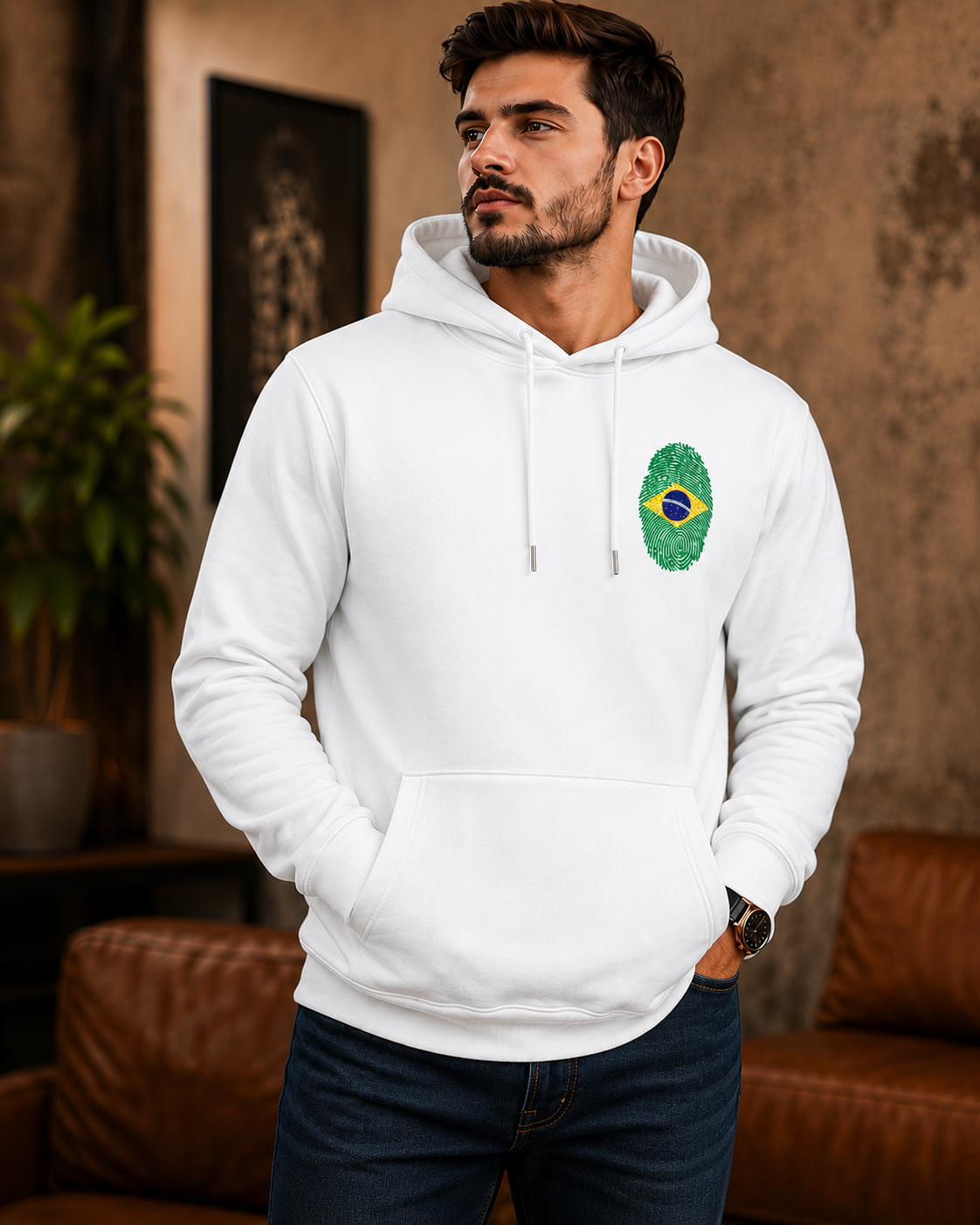 Moletom Oversized Brasil Minimalista Streetwear