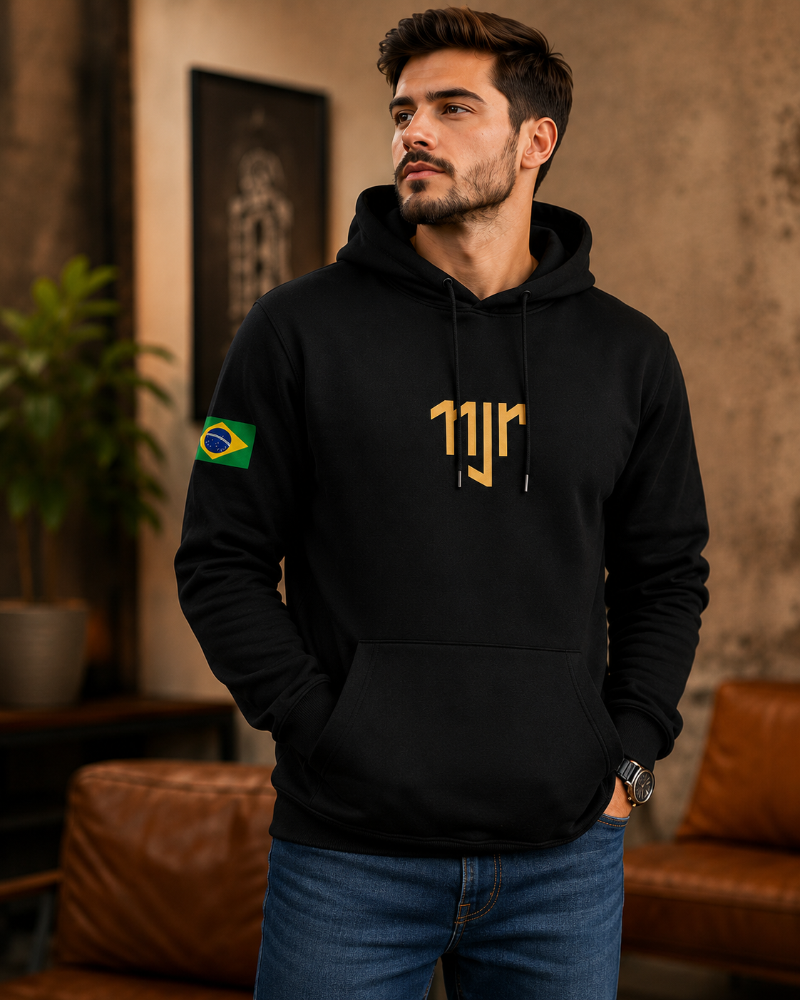 Moletom Canguru 10 NJR Neymar Urbano
