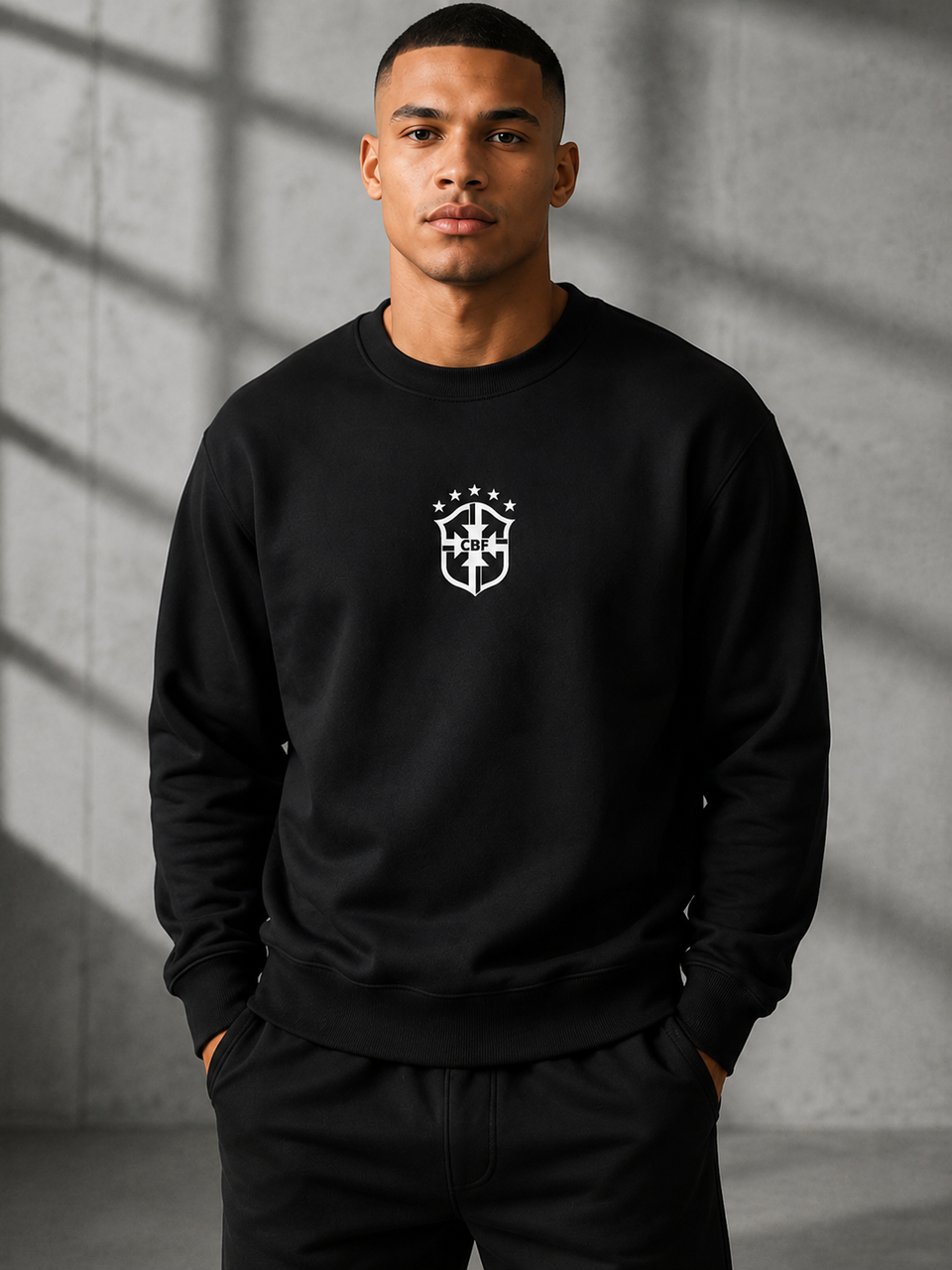 Moletom Masculino Futebol Retrô Streetwear Brasileiro