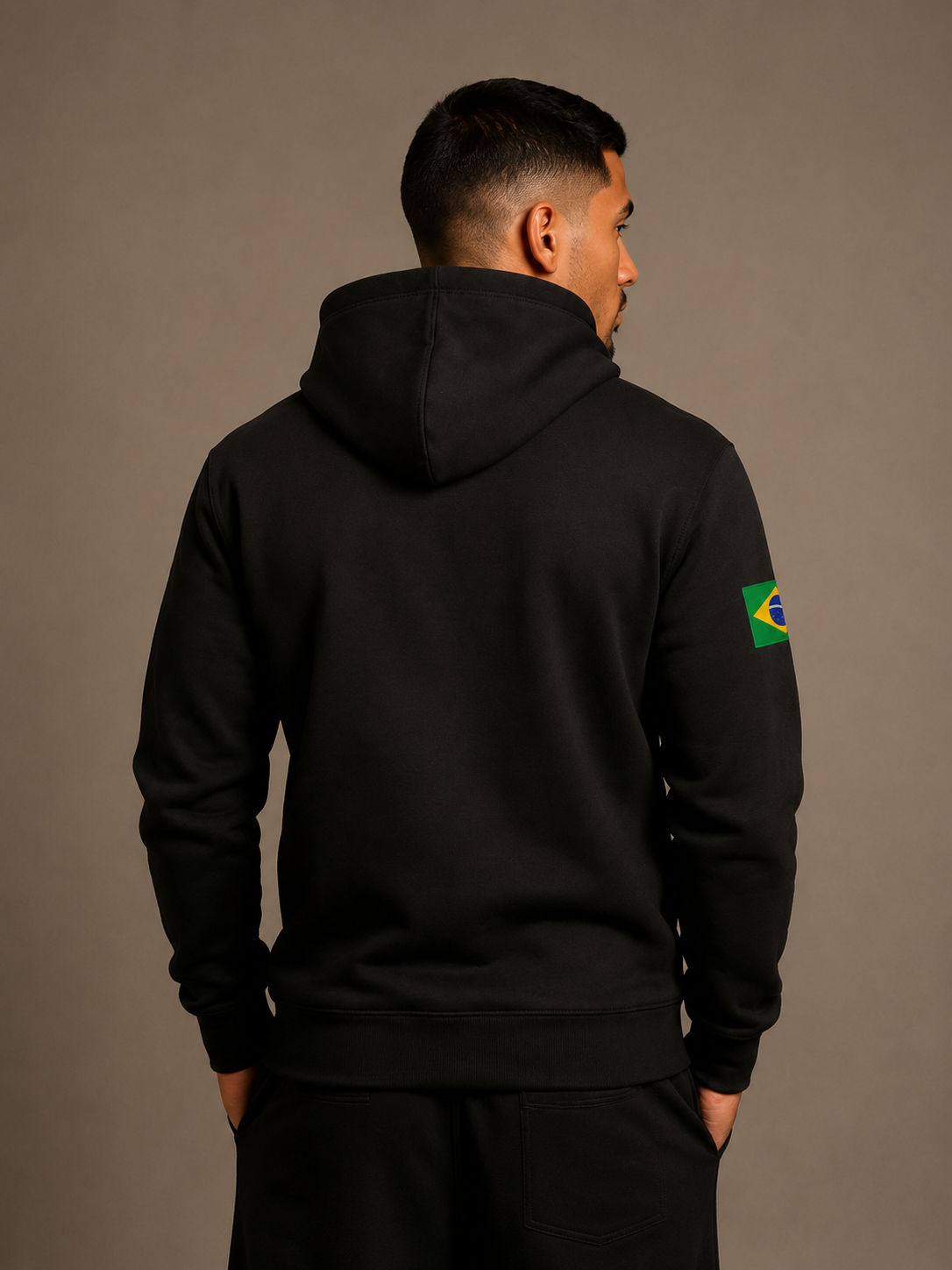Moletom Canguru Brasil Futebol Streetwear Masculino