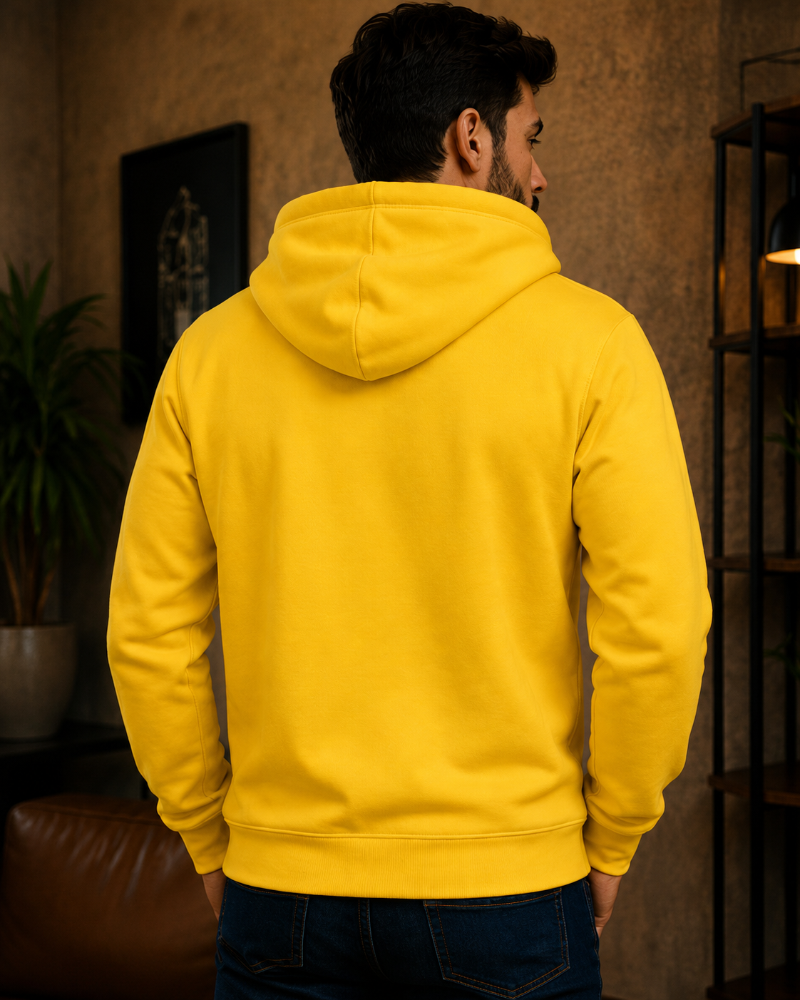 Moletom Canguru Brasil Futebol Casual Masculino