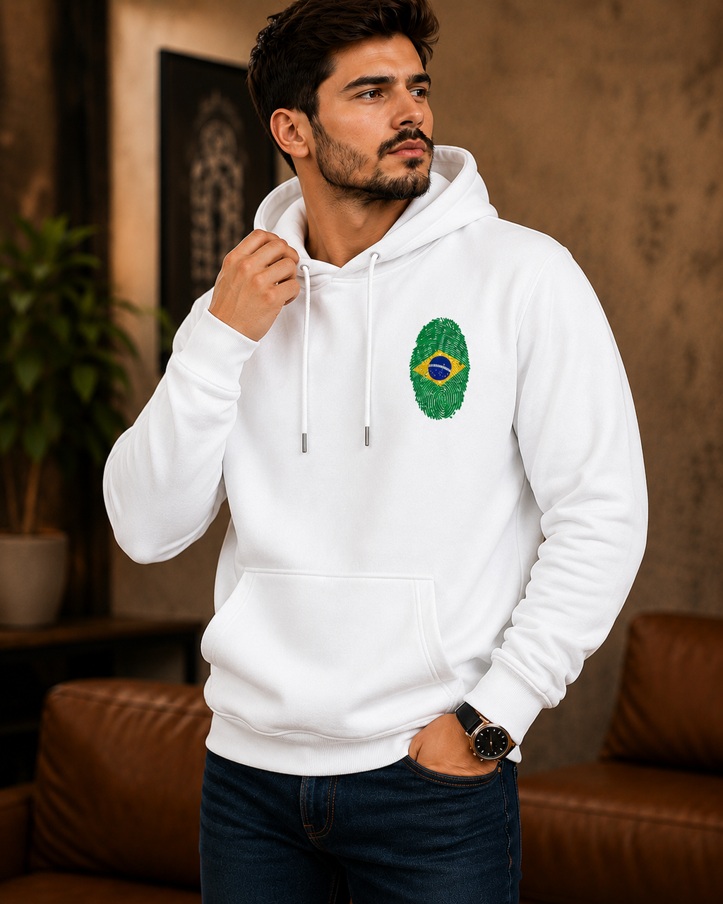 Moletom Oversized Brasil Minimalista Streetwear