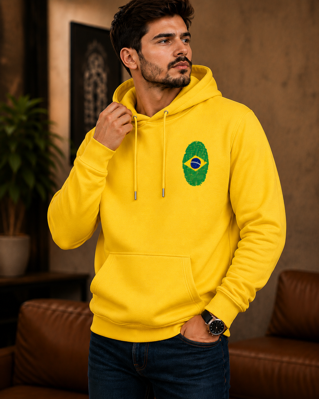 Moletom Oversized Brasil Minimalista Streetwear