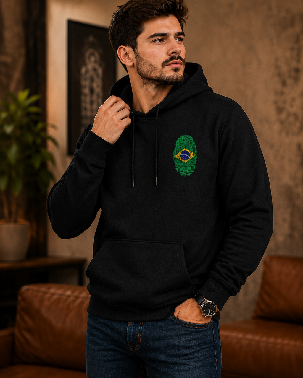 Moletom Oversized Brasil Minimalista Streetwear