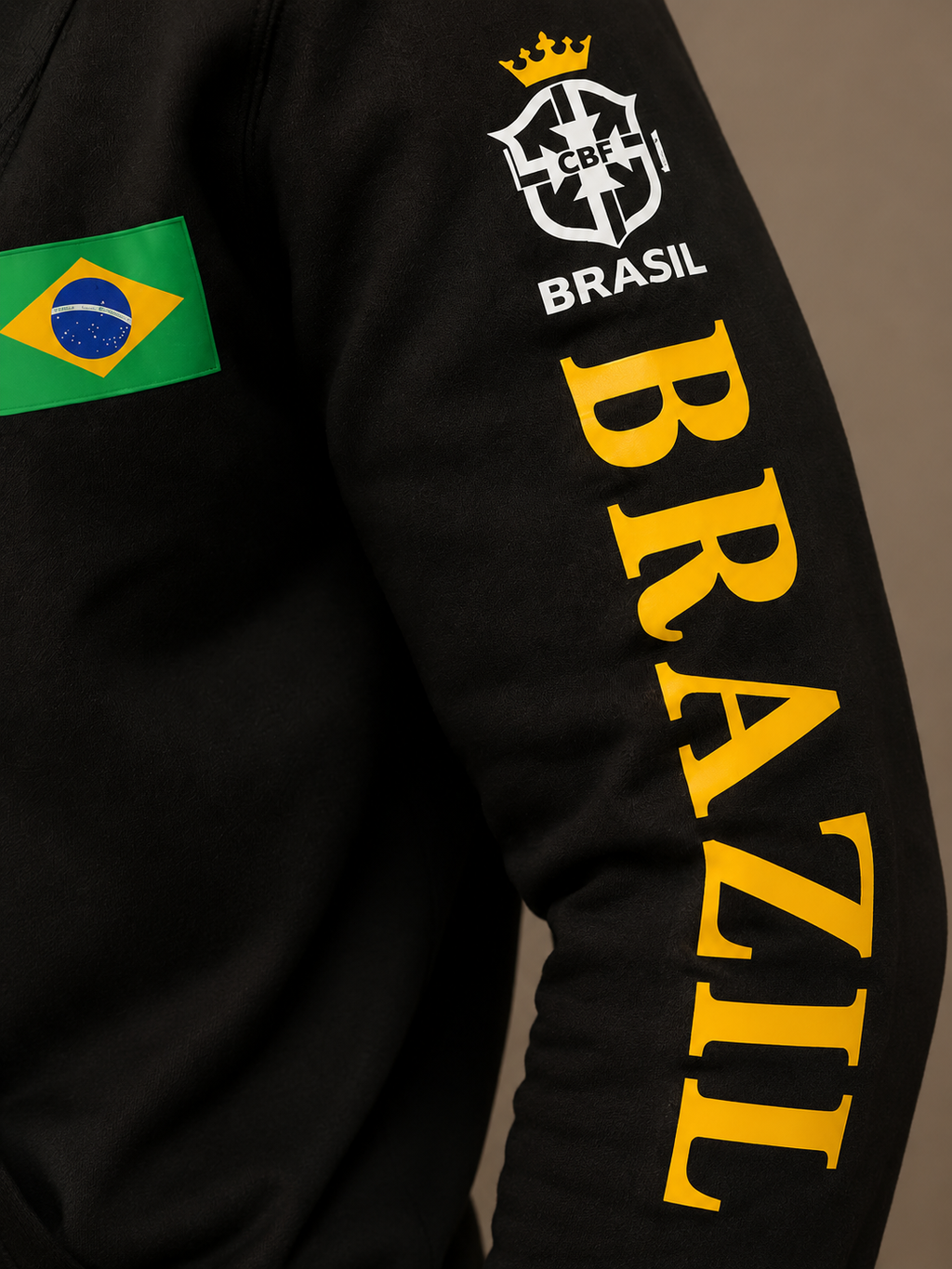 Moletom Canguru Brasil Futebol Streetwear Masculino
