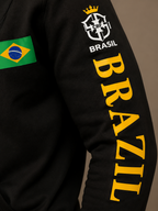 Moletom Canguru Brasil Futebol Streetwear Masculino
