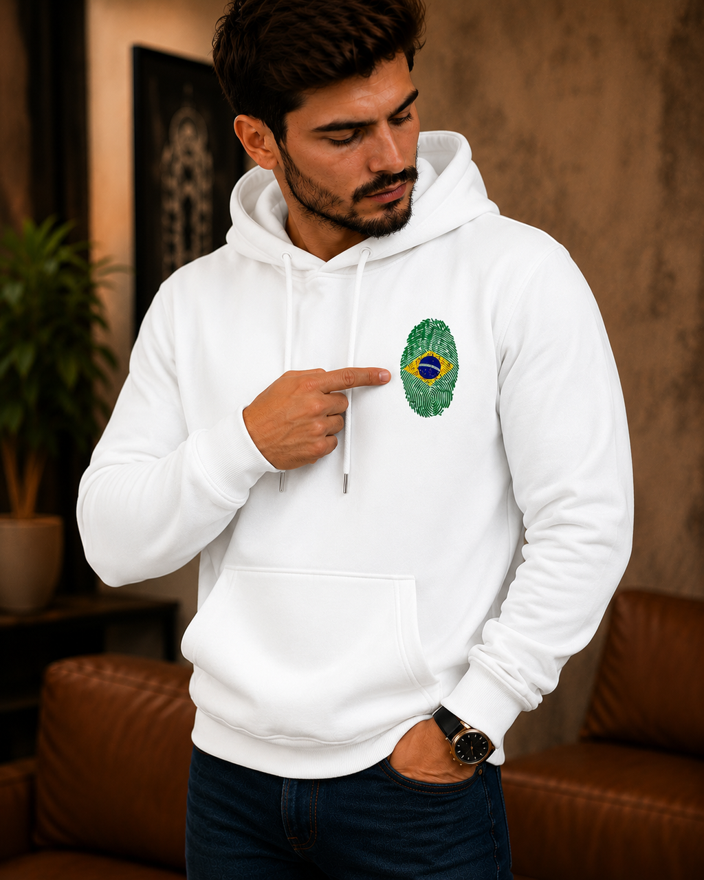 Moletom Oversized Brasil Minimalista Streetwear