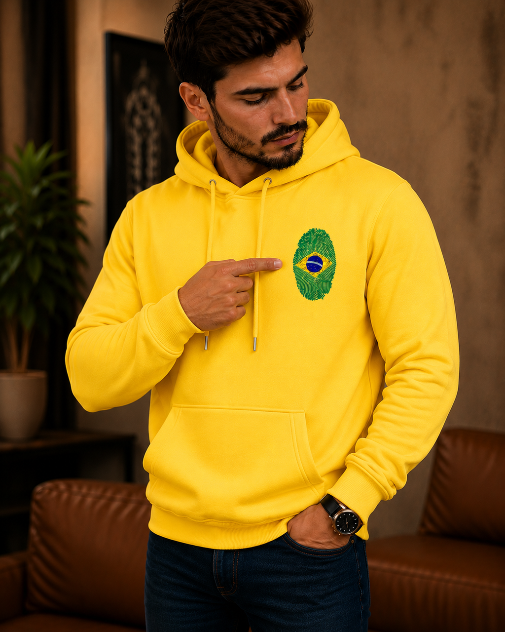 Moletom Oversized Brasil Minimalista Streetwear