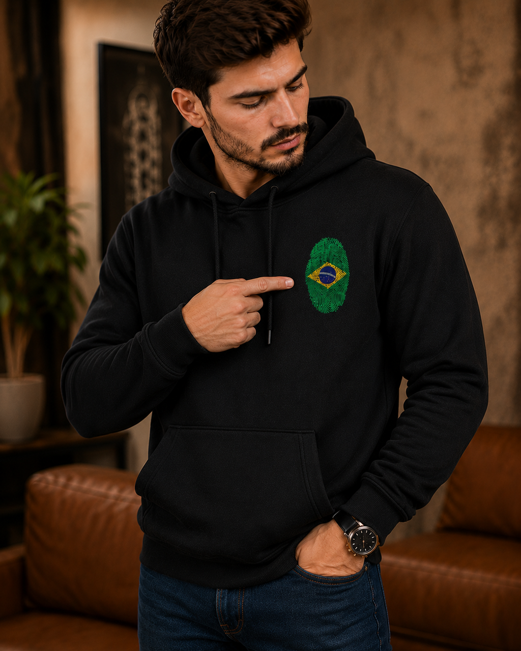 Moletom Oversized Brasil Minimalista Streetwear