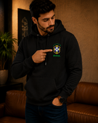 Moletom Canguru Brasil Futebol Casual Masculino