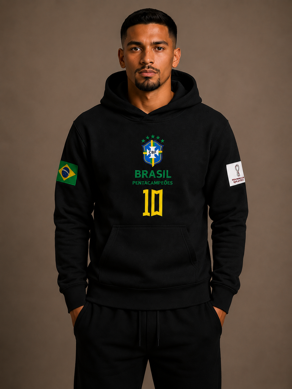 Moletom Canguru Neymar 10 Streetwear Masculino