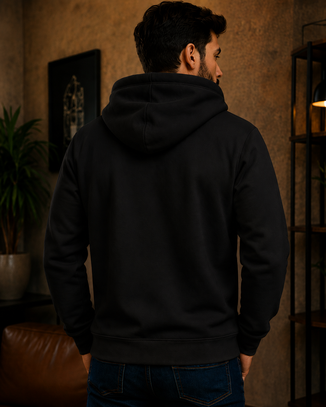 Moletom Canguru Brasil Futebol Casual Masculino