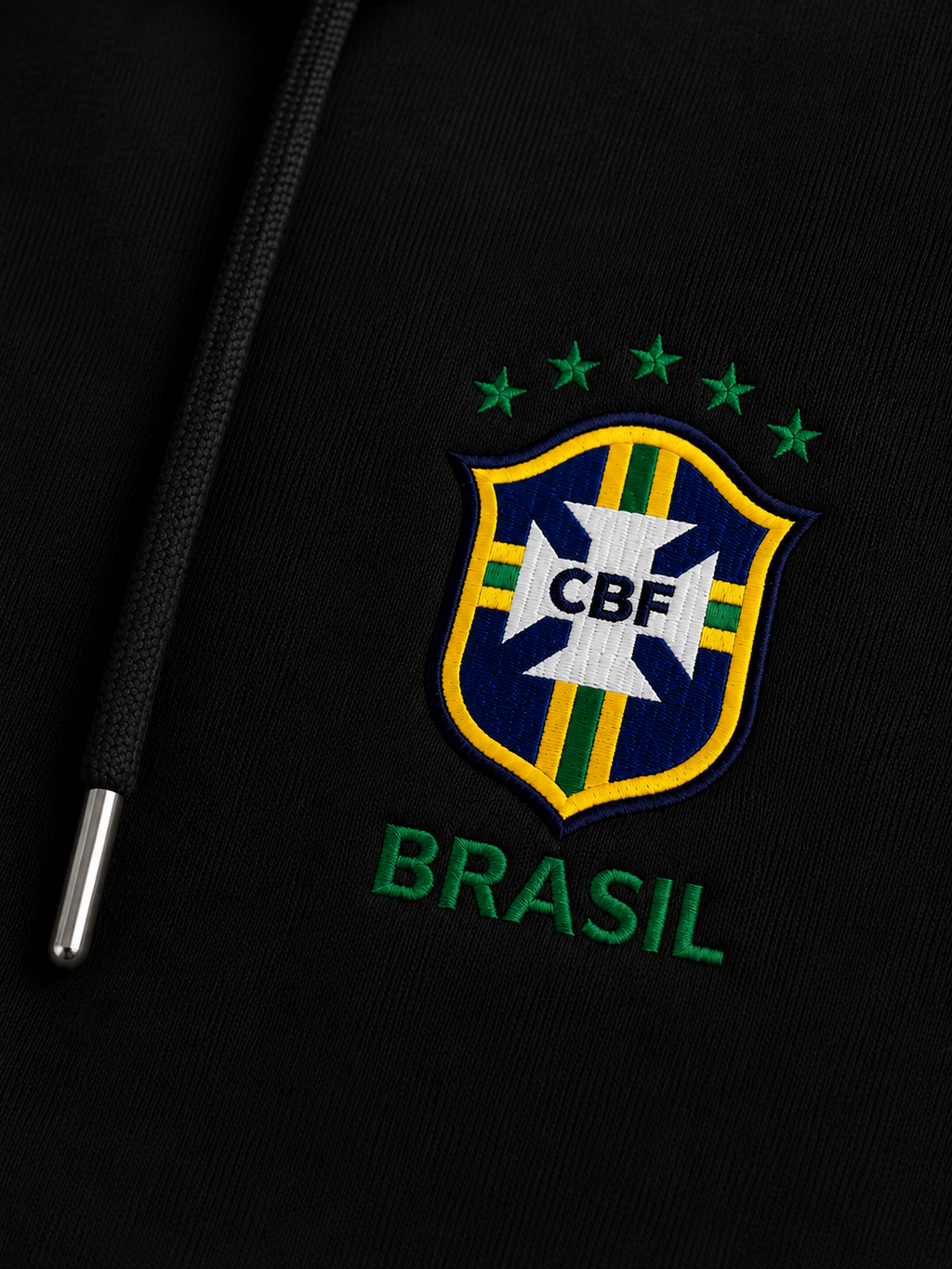Moletom Canguru Brasil Futebol Casual Masculino