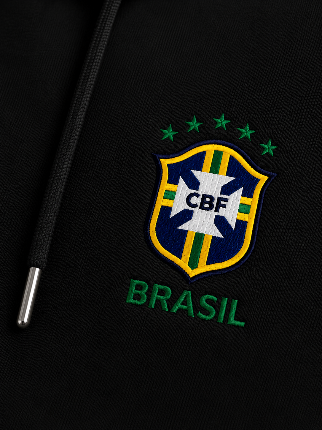 Moletom Canguru Brasil Futebol Casual Masculino