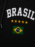 Moletom Canguru Brasil Varsity Streetwear Masculino