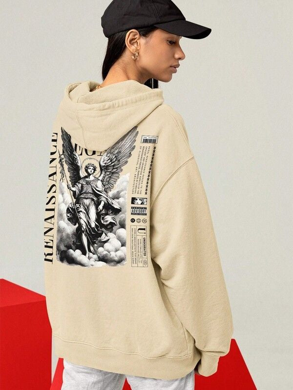 Moletom Legacy Angel Estilo Gothic Streetwear Oversized