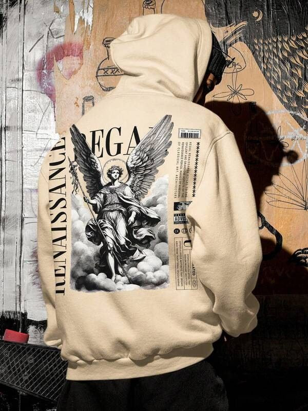 Moletom Legacy Angel Estilo Gothic Streetwear Oversized