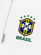 Moletom Canguru Brasil Futebol Casual Masculino
