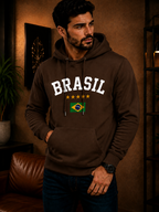 Moletom Canguru Brasil Varsity Streetwear Masculino