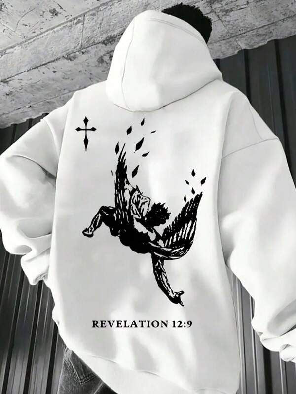 Moletom Revelation Angel Estilo Gothic Streetwear