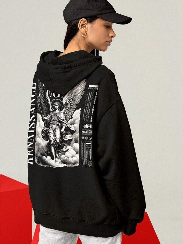 Moletom Legacy Angel Estilo Gothic Streetwear Oversized