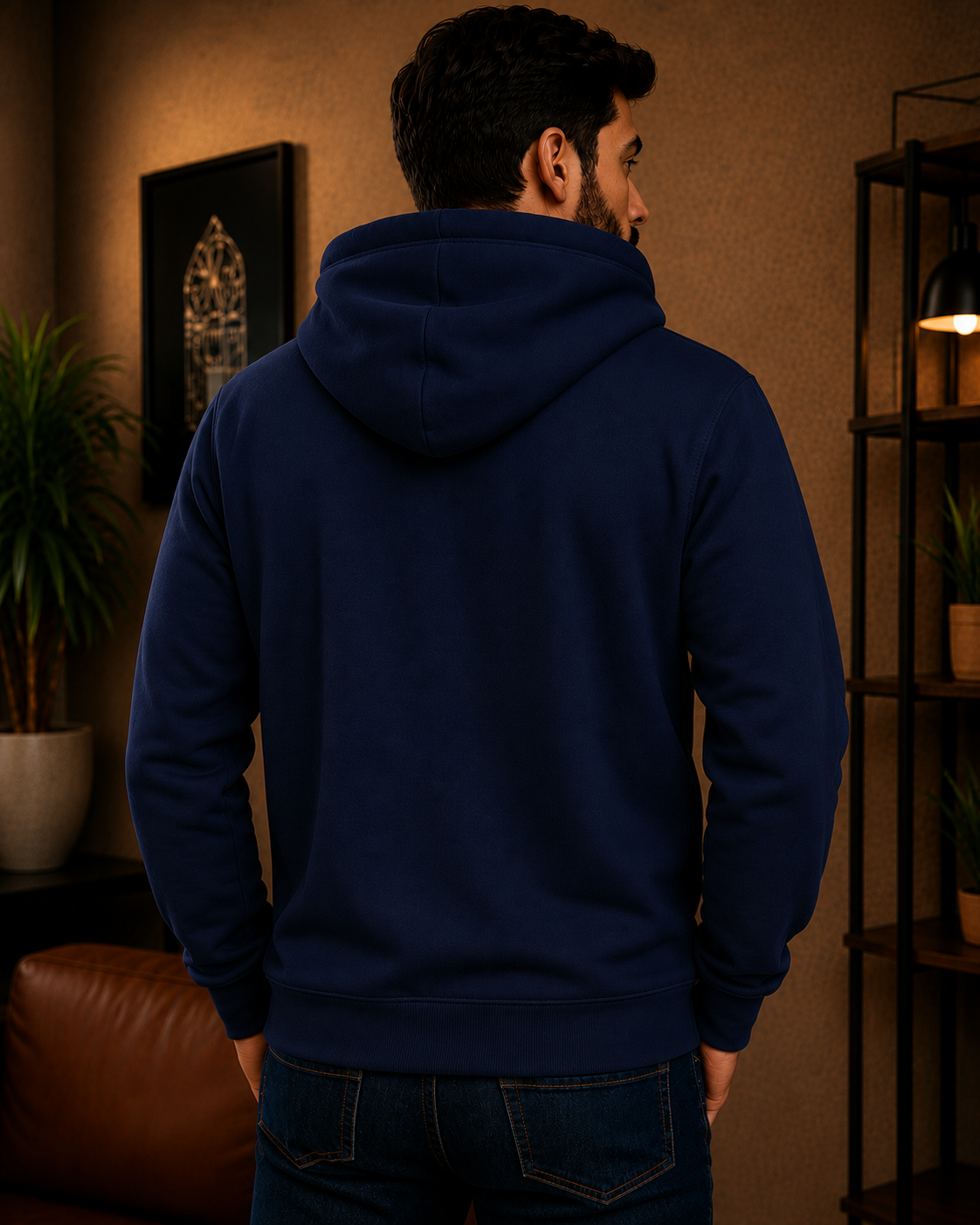 Moletom Canguru Brasil Futebol Casual Masculino