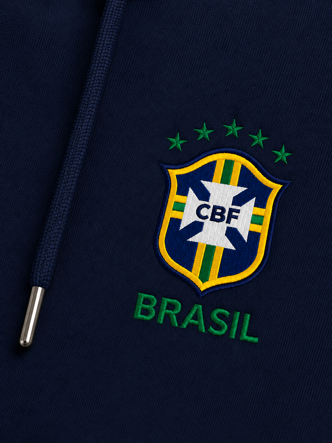 Moletom Canguru Brasil Futebol Casual Masculino