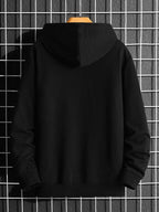 Moletom Masculino Canguru Com Capuz Casual Minimalista