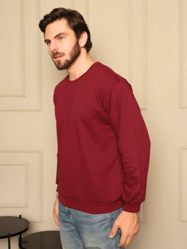 Moletom Masculino Gola Careca Minimalista Casual Urbano