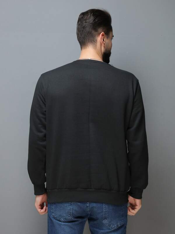 Moletom Masculino Gola Careca Minimalista Casual Urbano