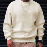 Moletom Masculino Gola Careca Minimalista Casual Urbano