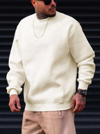 Moletom Masculino Gola Careca Minimalista Casual Urbano