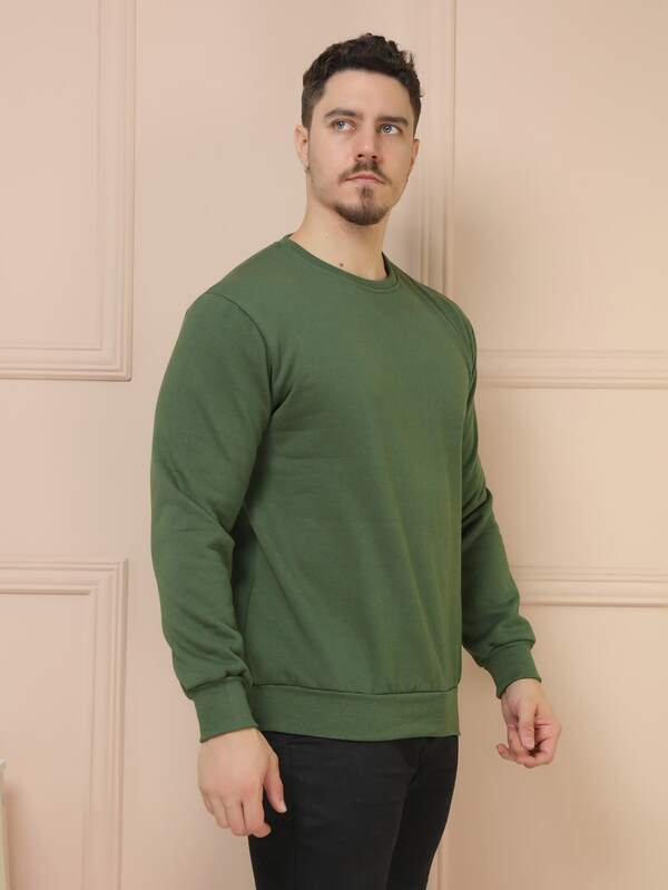 Moletom Masculino Gola Careca Minimalista Casual Urbano