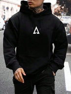 Moletom Oversized Com Capuz Estilo Urbano Minimalista