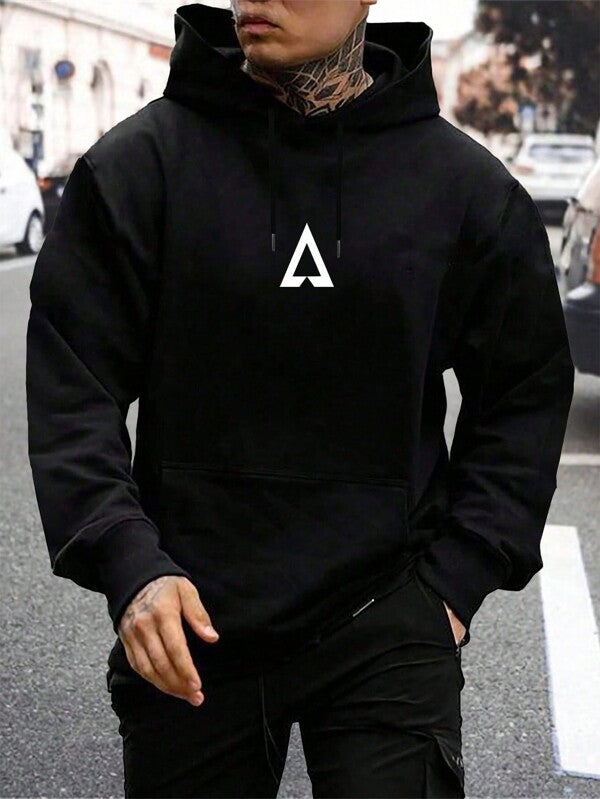 Moletom Oversized Com Capuz Estilo Urbano Minimalista