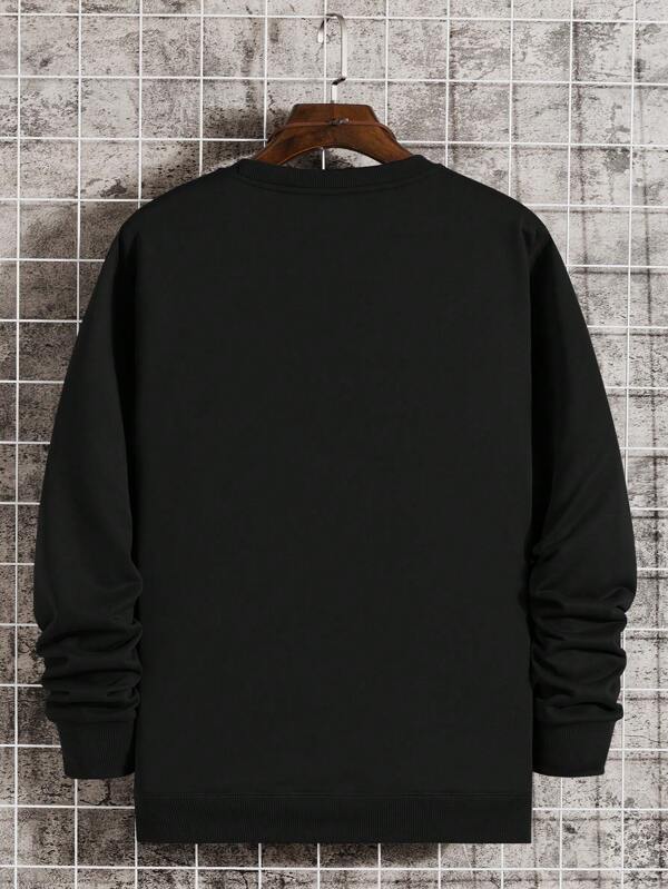 Moletom Masculino Oversized Gola Careca Casual Minimalista
