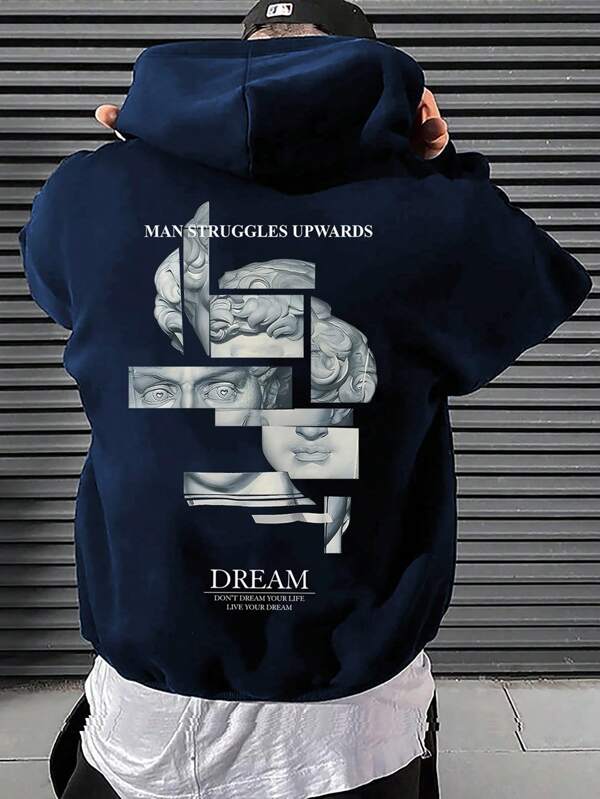 Moletom Oversized Dream Estampa Artistic Estilo Streetwear