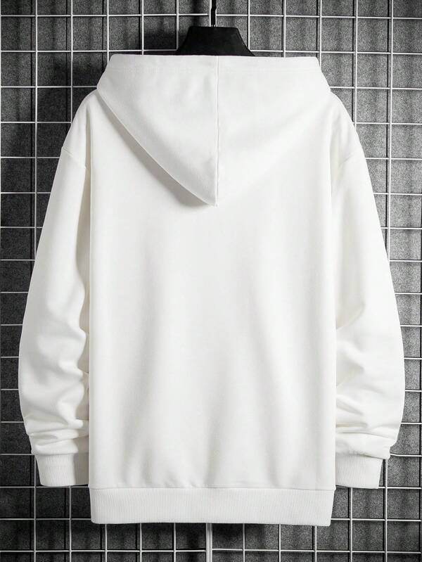 Moletom Oversized Com Capuz Estilo Casual Minimalista