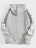 Moletom Oversized Com Zíper Estilo Streetwear Urbano