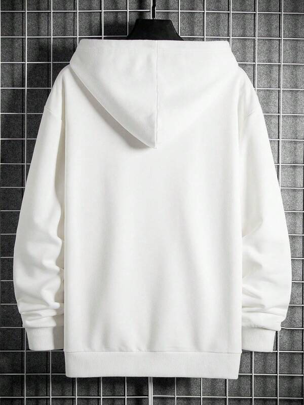 Moletom Oversized Com Capuz Estilo Urbano Minimalista