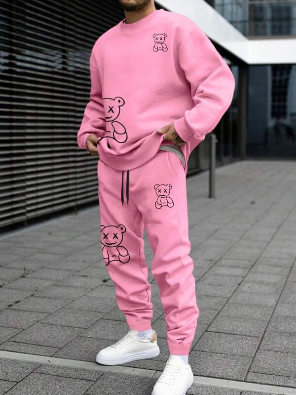 Conjunto Moletom Oversized Com Calça Jogger Casual
