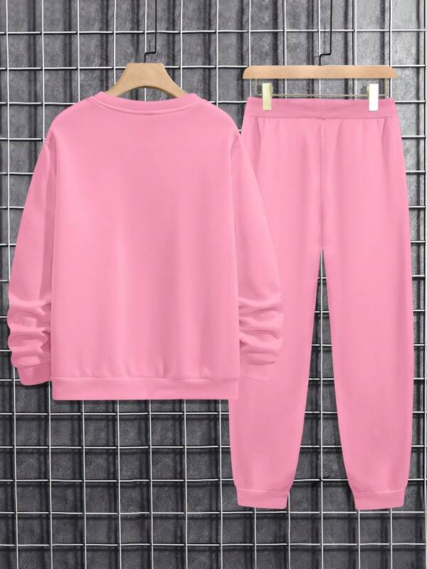 Conjunto Moletom Oversized Com Calça Jogger Casual