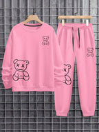 Conjunto Moletom Oversized Com Calça Jogger Casual