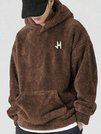 Moletom Teddy Felpado Com Capuz Estilo Casual Urbano