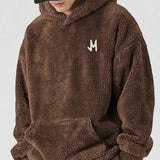 Moletom Teddy Felpado Com Capuz Estilo Casual Urbano