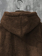 Moletom Teddy Felpado Com Capuz Estilo Casual Urbano