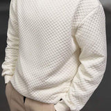 Moletom Masculino Matelassê Gola Careca Casual Urbano