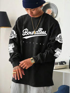 Moletom Boundless Victory Estilo College Streetwear Casual