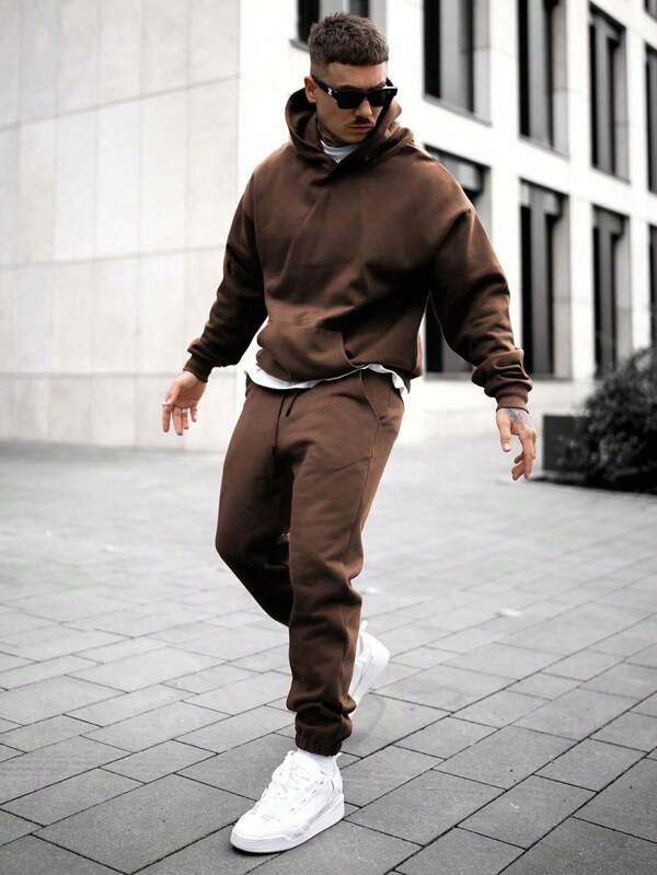 Conjunto Moletom Hoodie Com Calça Jogger Comfy